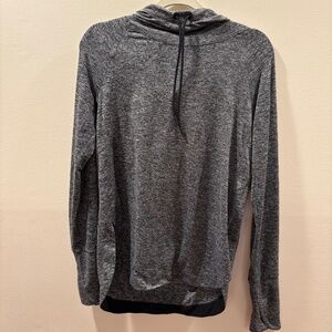 Athleta Hoodie Gray and Black With Hood